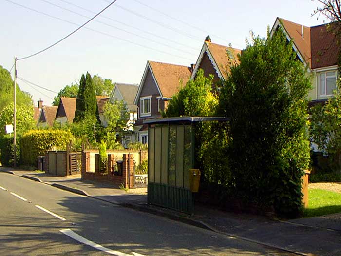 Upton Crescent bus shelter