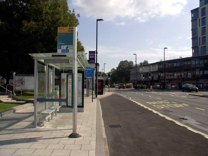 Bus stops in Civic Centre Road