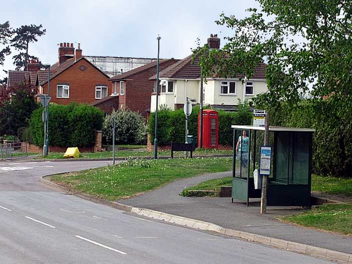 Bus stop and shelter