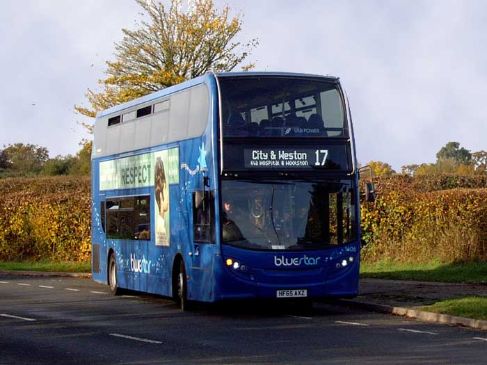 A Bluestar double-decker