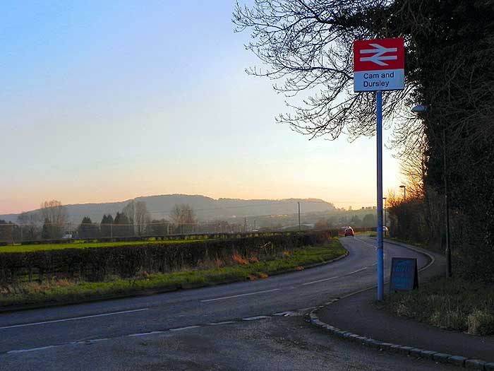 Entrance to Cam and Dursley train station