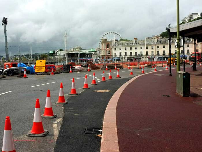 Roadworks at The Strand