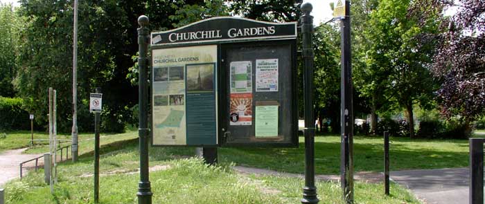 Entrance to Churchill Gardens