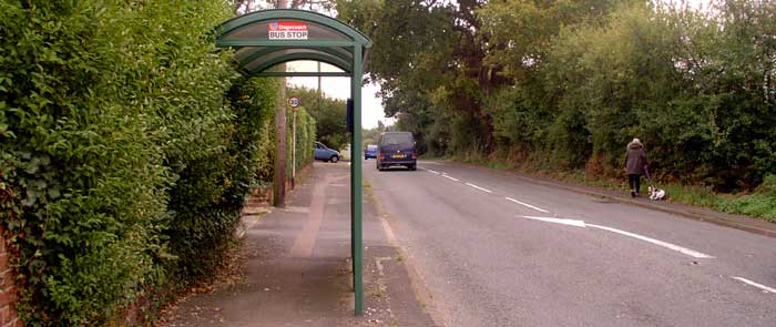 Upton Crescent bus shelter