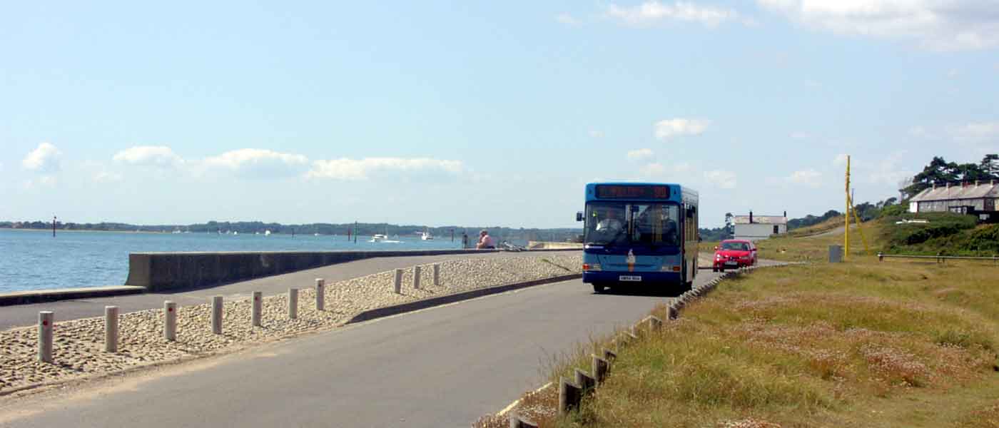Route 99 Beach Bus at Hythe
